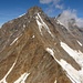 das Täschhorn 4491m mit dem Mischabelgrat (Südostgrat), über den wir am Tag danach zum Gipfel stiegen