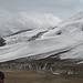 sofort hinter der Balkbaschi-Passhöhe starten die Elbru-Gletscher. Vor uns der Ullutschiran-Gletscher
