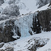 small climbers above the ice