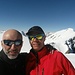 Io e Paolo Lietti con gli sci sul Sasso Canale