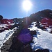 Der fast schneefreie Aufstiegsweg von der Hütte bis zum Teide