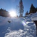 Start nach dem Kafi direkt in die Sonne