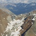 in primo piano la sella a quota 2992m raggiunta nell'escursione di luglio al termine della val Prunella