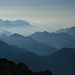Ammergauer Alpen von der Zugspitze aus gesehen