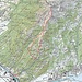 Route (blau = blau markierter Weg)<br />Quelle: Swissmap Online
