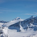 in der Mitte der Wilde Pfaff mit dem Sulzenauferner, Aufstiegsseite für Skitourengeher