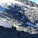 Montée extrèmement pénible sur l'ancienne morène du Glacier d'Arnès II. Derrière l'Ouille d'Arbéron.
