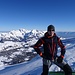 Stefan auf dem Gipfel vor dem Alpstein