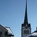 Die Kirche von Teufen wurde von Grubenmann gebaut. Im Vordergrund das Gemeindehaus, welches beinahe der Sitz der Kantonsregierung geworden ist. Ein Bau vom baknnten Architekten Kubly