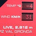 <b>Piz Val Gronda ore 9:38.<br />Temperatura: -4°C, vento: 31 km/h.</b>