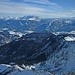 Berchtesgadener Alpen, Loferer Steinberge und Hohe Tauern.
