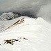 La più comoda cresta sud.