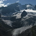 dal percorso in quota,panorama sul Bernina