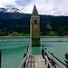 Lago di Resia(Reschensee) perla della Val Venosta,a quota 1498 metri nel comune di Curon Venosta(BZ).