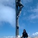Jenny in cima alla Rasciesa di fuori (Ausserraschotz) a quota 2281 metri d'altitudine.