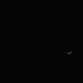 Foto vom Besteigungsversuch am 20./21.2.2015:<br /><br />Da war das Wetter vor meiner Abreise nach Elm noch in Ordnung. Mond, Venus und Mars zeigten sich am Abendhimmel auf meinem Balkon.