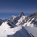 Pointe de Combette vor den Grandes Jorasses.