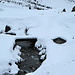 die Brücke über den Stierenbach bei Stäfeli. Wir haben den Stierenbach schon früher gequert, auf einer etwas feuchten Schneebrücke