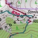 Kartenausschnitt von der letzten Etappe mit gps-Track
(Garmin Alpenvereinskarte V3 / Garmin BaseCamp). 