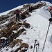 Aufstieg zum Gipfel ohne Ski