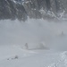 Nebelschwaden umwabbern die Alphütte