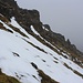 Das erste Felsband (Stórhamar) auf etwa 520-530m Höhe in der Südflanke des Slættaratindurs war einfach über Grasstufen zu überwinden. 
