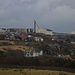 Hoyvík, der nördliche Vorort der färöischen Hauptstadt. Die Grundsteinlegung für die moderne Kirche Hoyvíks erfolgte im Juni 2005 durch die dänische Königin Margrethe II.