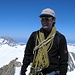 Simon auf dem Gipfel des Gross Grünhorn 4044m