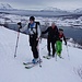 Aufstieg über dem Lenangen-Fjord