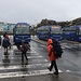 Tórshavn: Wie vorhergeagt beherrschte ab Mittag an meinem Abreisetag auf den Färöer schon wieder Regen und Wind das Wettergeschehen.