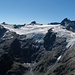 Gipfelpanorama vom Aelplistock: Gross, Chli Spannort und Zwächten über dem Glatt Firn