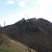 der Gipfel kommt in Sicht - und oh Graus die Antennenlandschaft