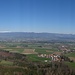 Richtung Jura ist es weniger dunstig