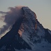 Auch das Matterhorn erhält die letzten Sonnenstrahlen