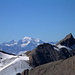 Rechts vom Turbhorn lugt der Mont Blanc hervor