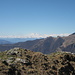Gipfelrundblick: im Westen Monte Rosa und die hohen Walliser