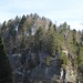 Kletterfelsen an der Schwarzwassermündung. 