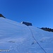 Abstieg zum Gletscher - gut gesichert!