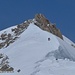 Einige andere BergsteigerInnen unterwegs Richtung Zumsteinspitze