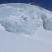 Imposanter Eisbruch oberhalb der Hütte