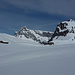 Plasseggenhütte mit Sulzfluh und Mittelflue