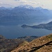 La magnifica vista sul centro del Lago di Como dall'Alpe di Tremezzo.