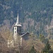Die Kirche Sogn Gieri auf der anderen Talseite
