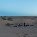 Unser letztes Nachtlager. Der Ausblick auf die hier recht üppig bewachsene Steinwüste könnte glatt der ostafrikanischen Savanne entstammen