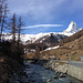 Das Matterhorn begrüsst uns.