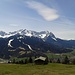 Blick ins Wettersteingebirge