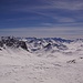Ausblick von der Fuorcla d'Agnel in Richtung Julierpass und auf die vielen Gipfel im Südwesten