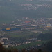 Vom Ätschberg: Blick zum Fussballstadion.