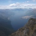 Monte Moregallo : vista sul Lago di Como ramo di Lecco