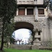 Il monumentale ingresso del Grande Albergo del Campo dei Fiori.
